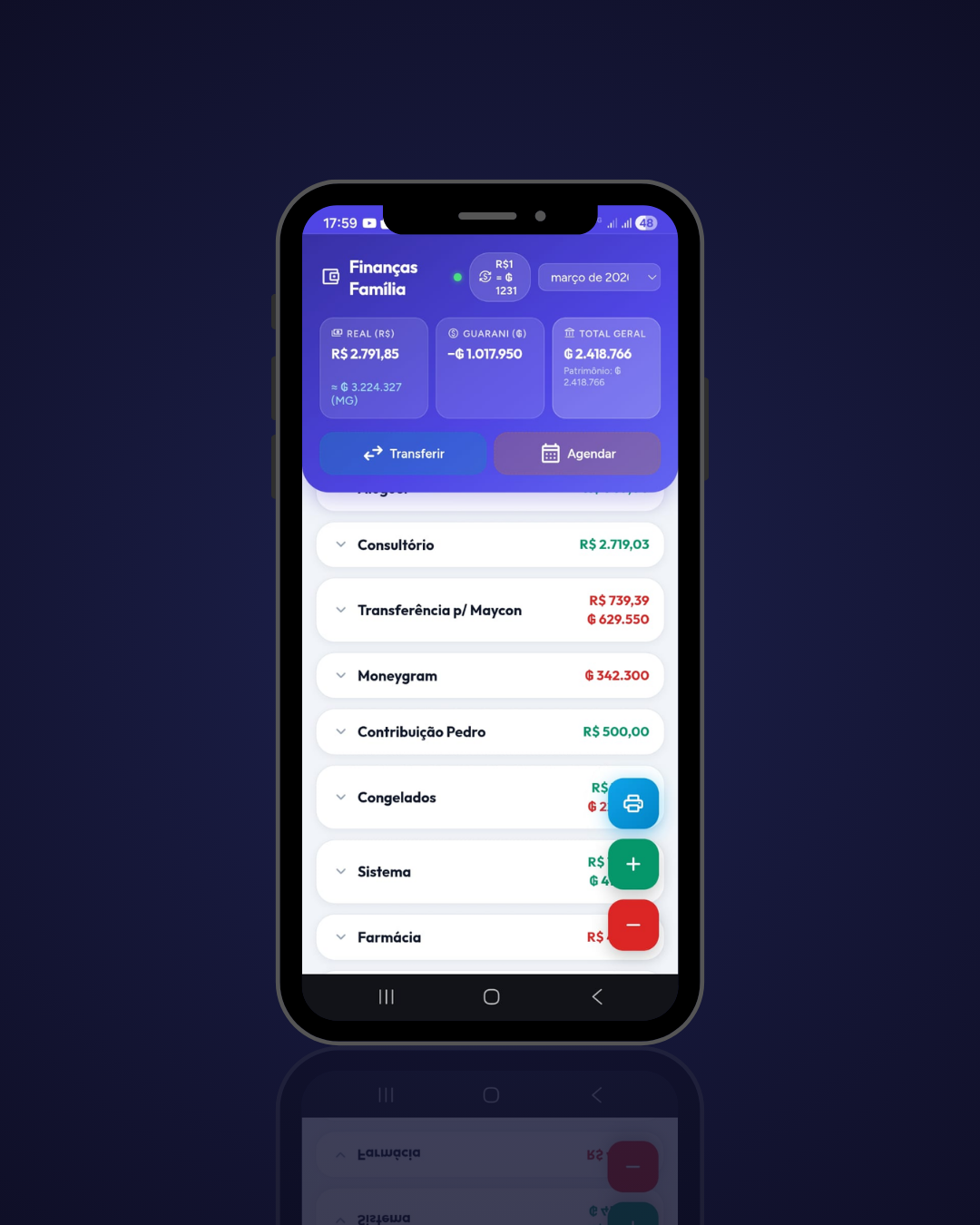 aplicación de finanzas